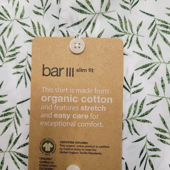 MEN'S Bar III Organic Cotton Long-Sleeve Button Down Shirt. Size Small. NWT... - Picture 8 of 9